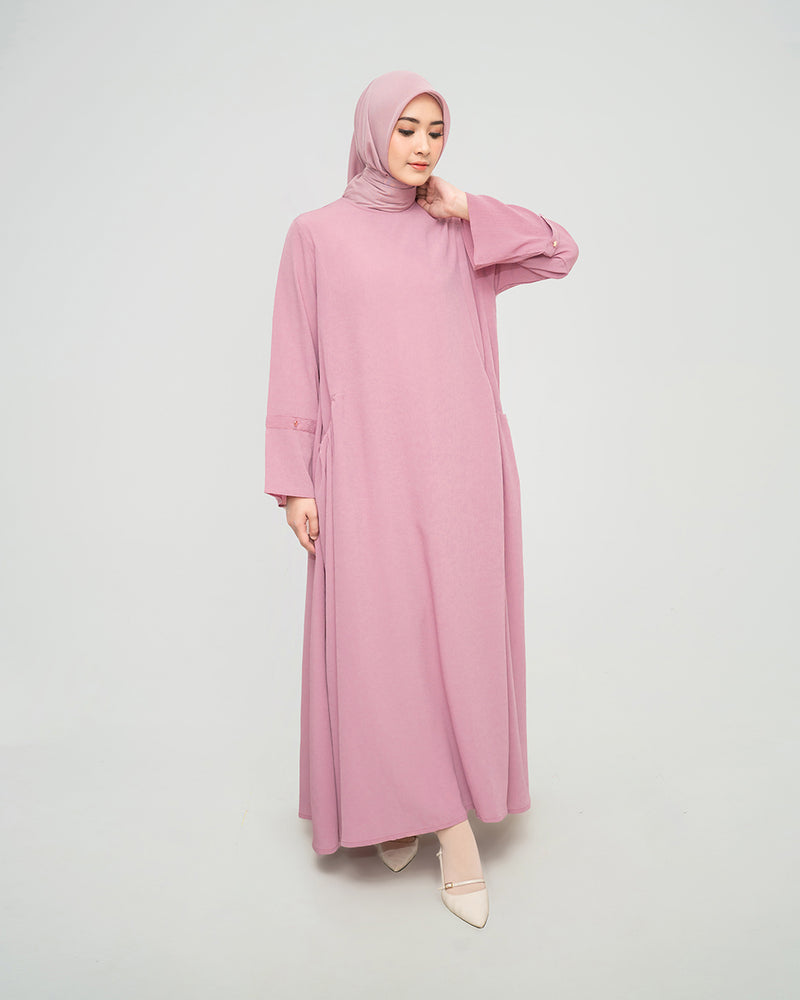 Ateefa Dress - Dusty Pink