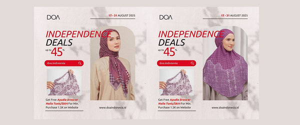 Promo Fashion Muslim Memperingati Hari Ulang Tahun (HUT) ke-80 Republik Indonesia Mulai 17-31 Agustus 2025