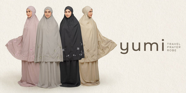 Mukena Travel Premium: Yumi Prayer Robe, Wajib Ada di Tas Perjalanan Anda