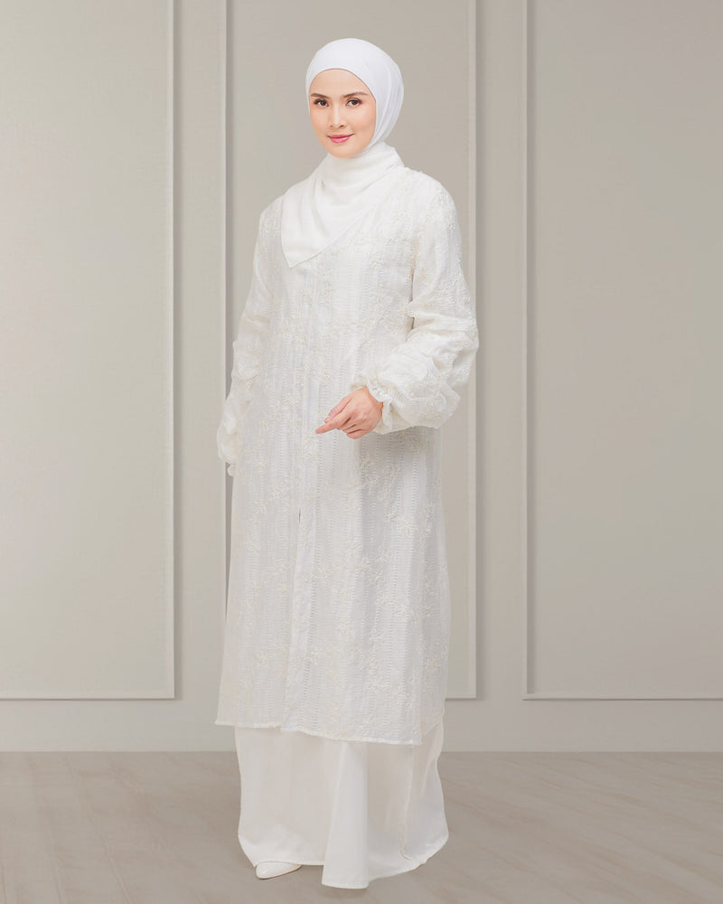 Aisha Set Dress - Broken White