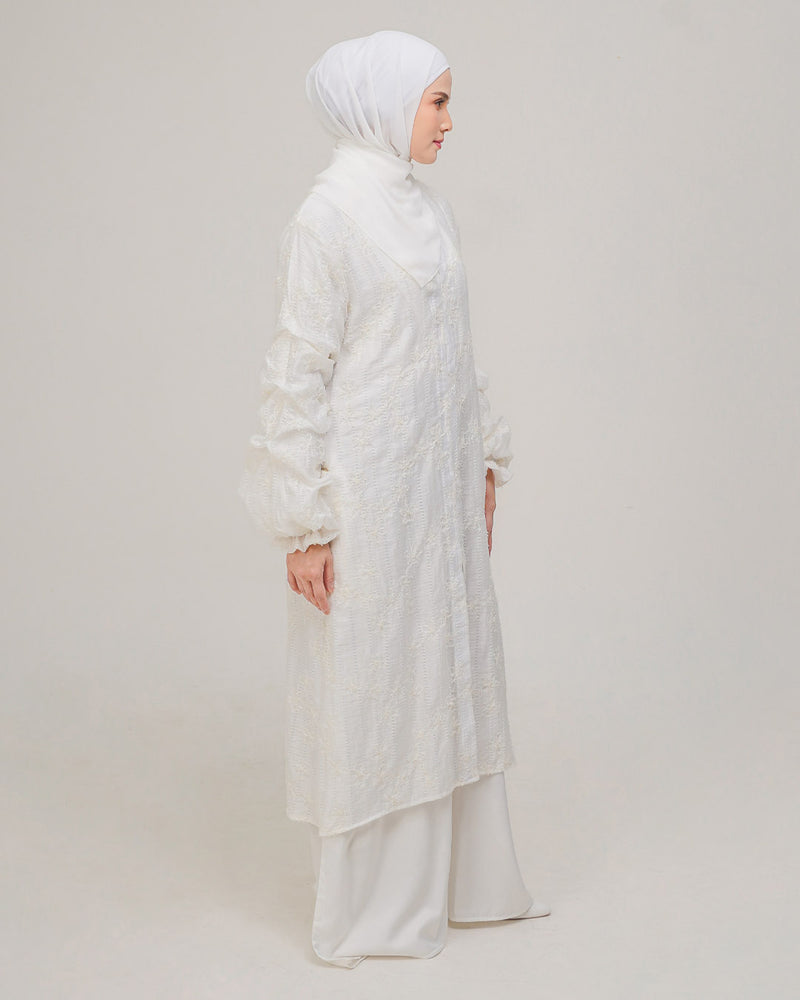 Aisha Set Dress - Broken White