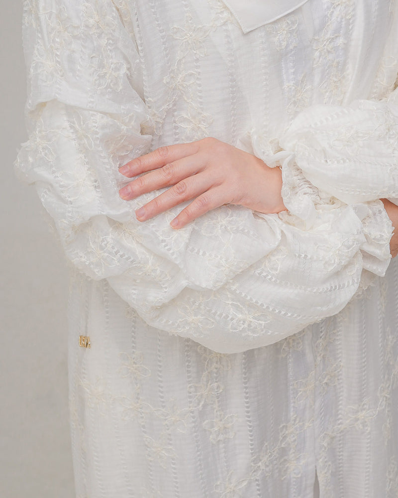 Aisha Set Dress - Broken White