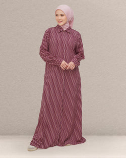 Alzeina Dress - Burgundy