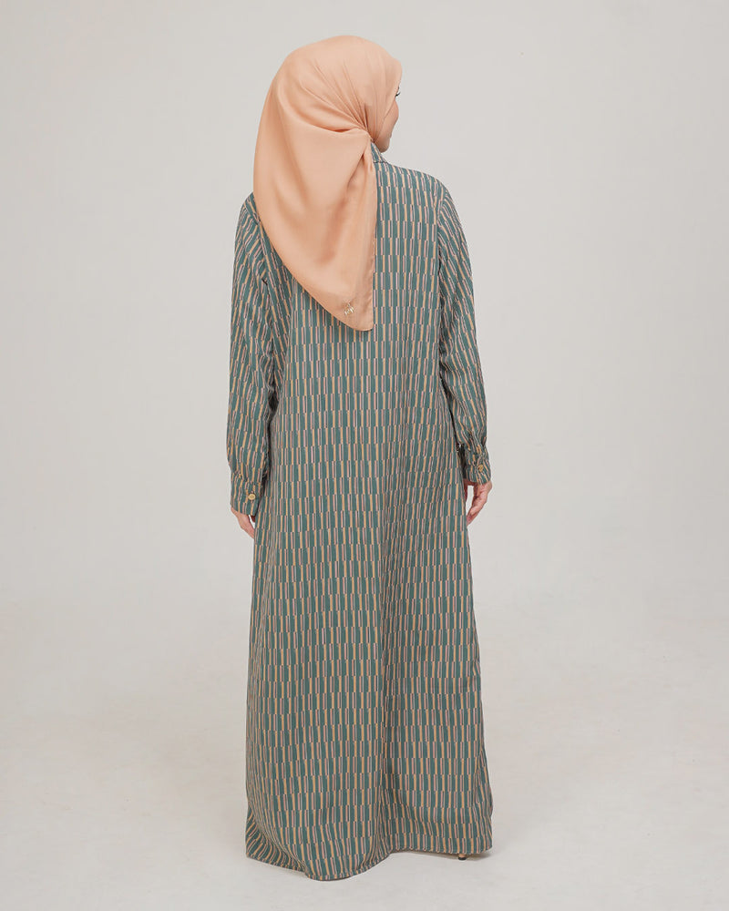 Alzeina Dress - Cadet