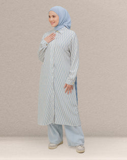 Alzeina Tunic - Mist Blue