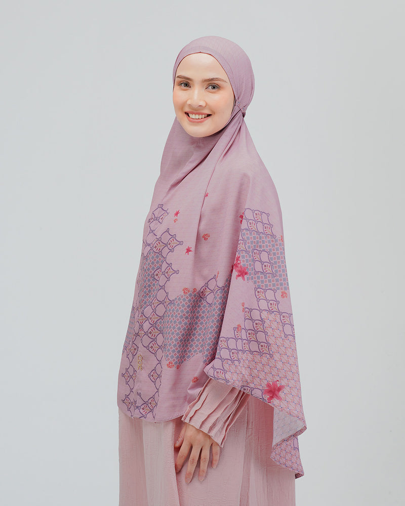 Baiti Khansa Khimar Syar'i - Pink