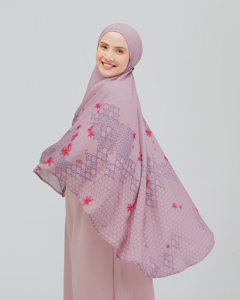 Baiti Khansa Khimar Syar'i - Pink