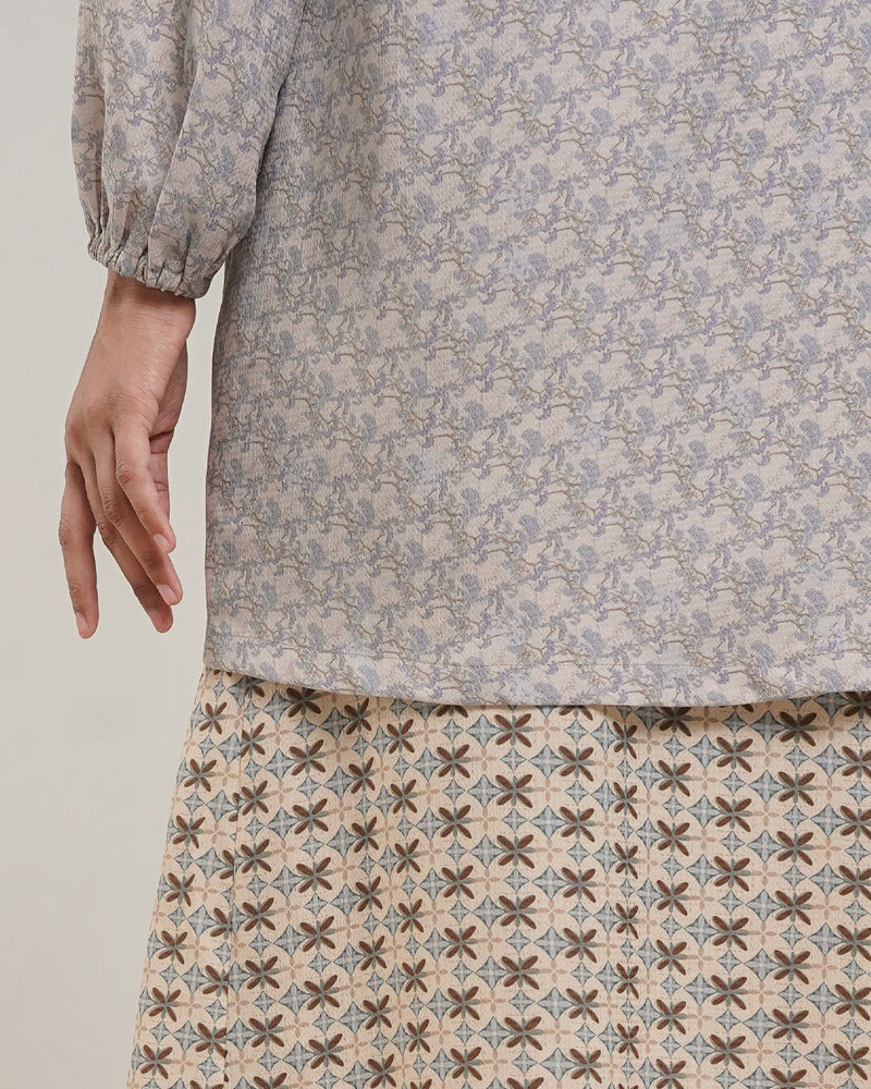 Puspa Tunic Set - Cloud Gray