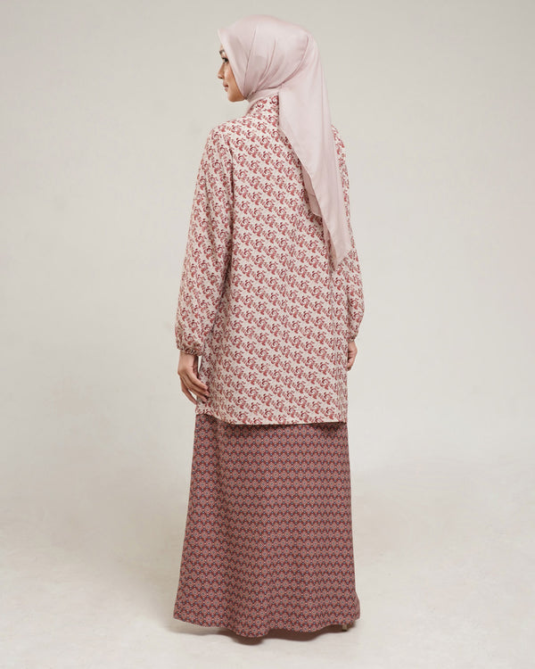 Puspa Tunic Set - Cherry Wood