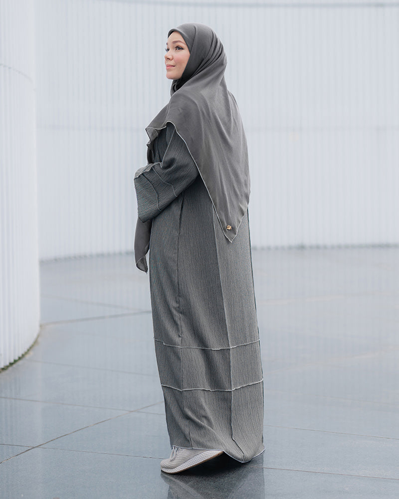 Khareema Dress Set - Ash Grey