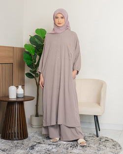 Kezia Set Tunic - Brown