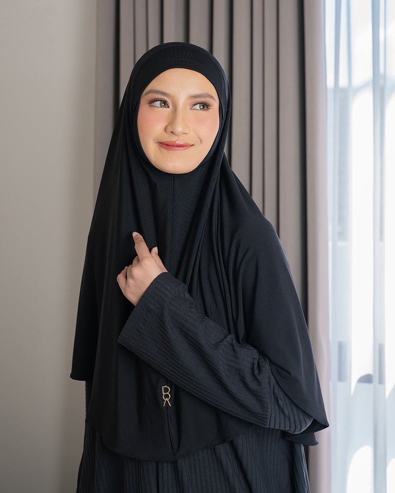 Sherlyta Khimar (Timeless) - Black