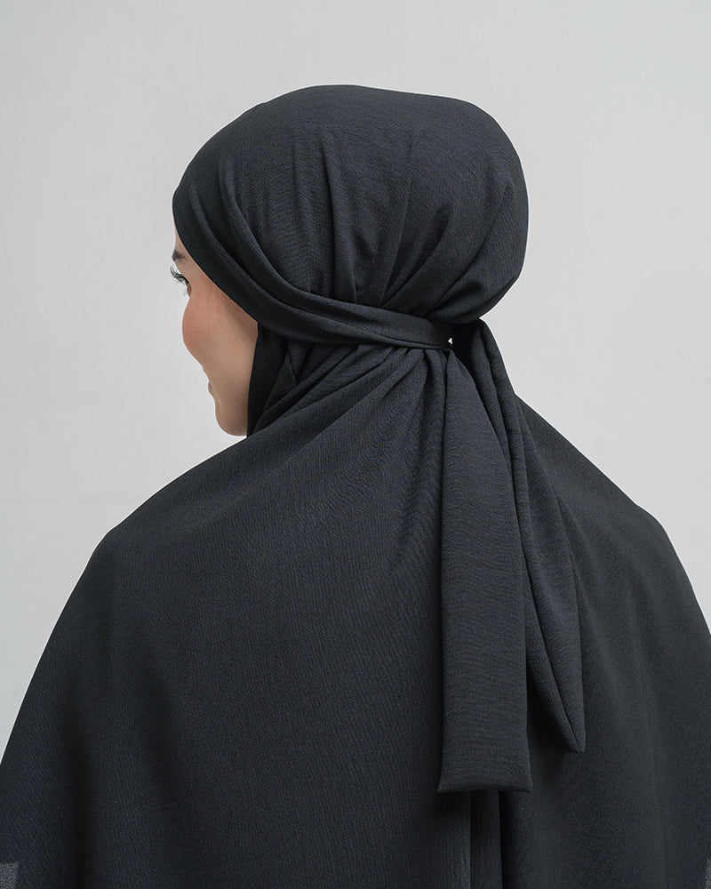 Fairuz Set Khimar - Black