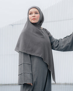 Mariam Scarf Syar'i - Dark Grey