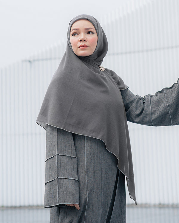 Mariam Scarf Syar'i - Dark Grey