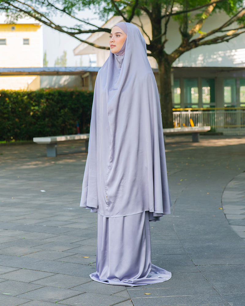 DOA x Wardah  : Qeenara Prayer Robe - Gray