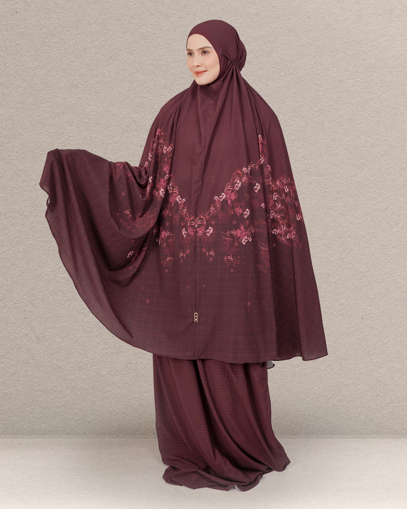 Haifa Prayer Robe - Burgundy