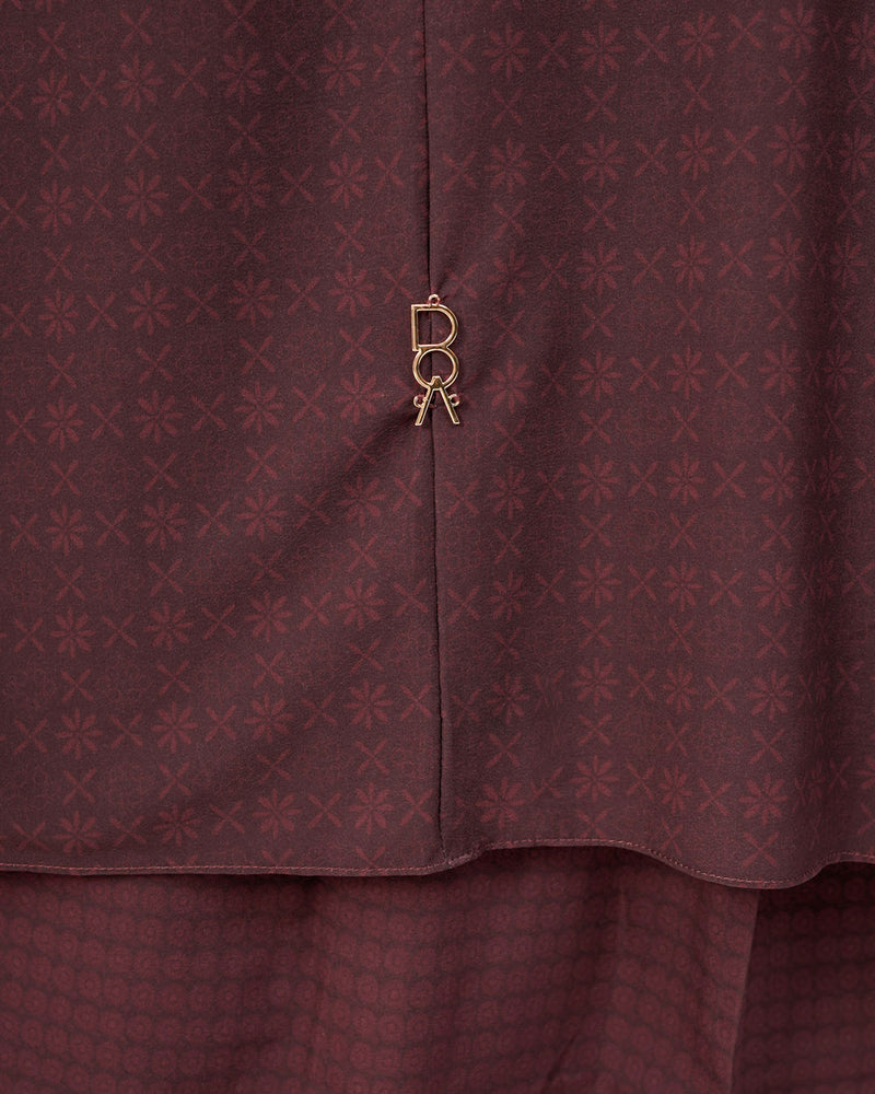 Haifa Prayer Robe - Burgundy