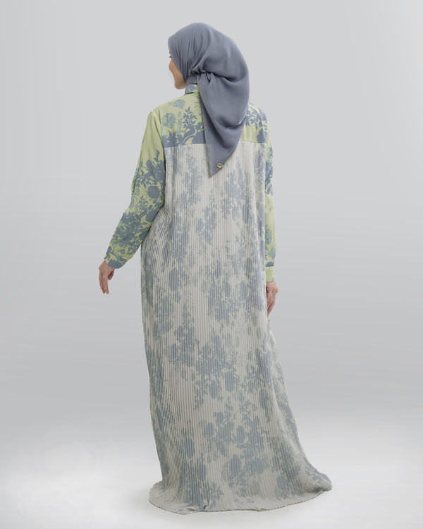 Hana Dress - Moss Blue