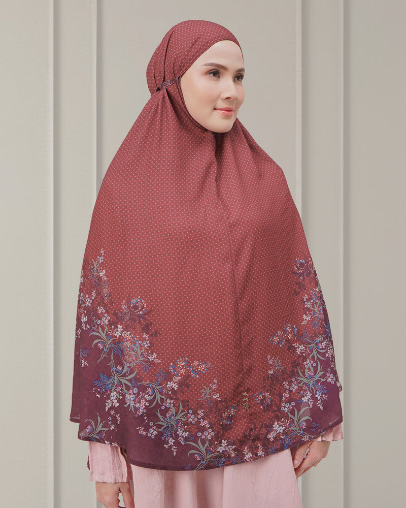 Baiti Humaira Khimar Syar'i ( Timeless ) - Maroon