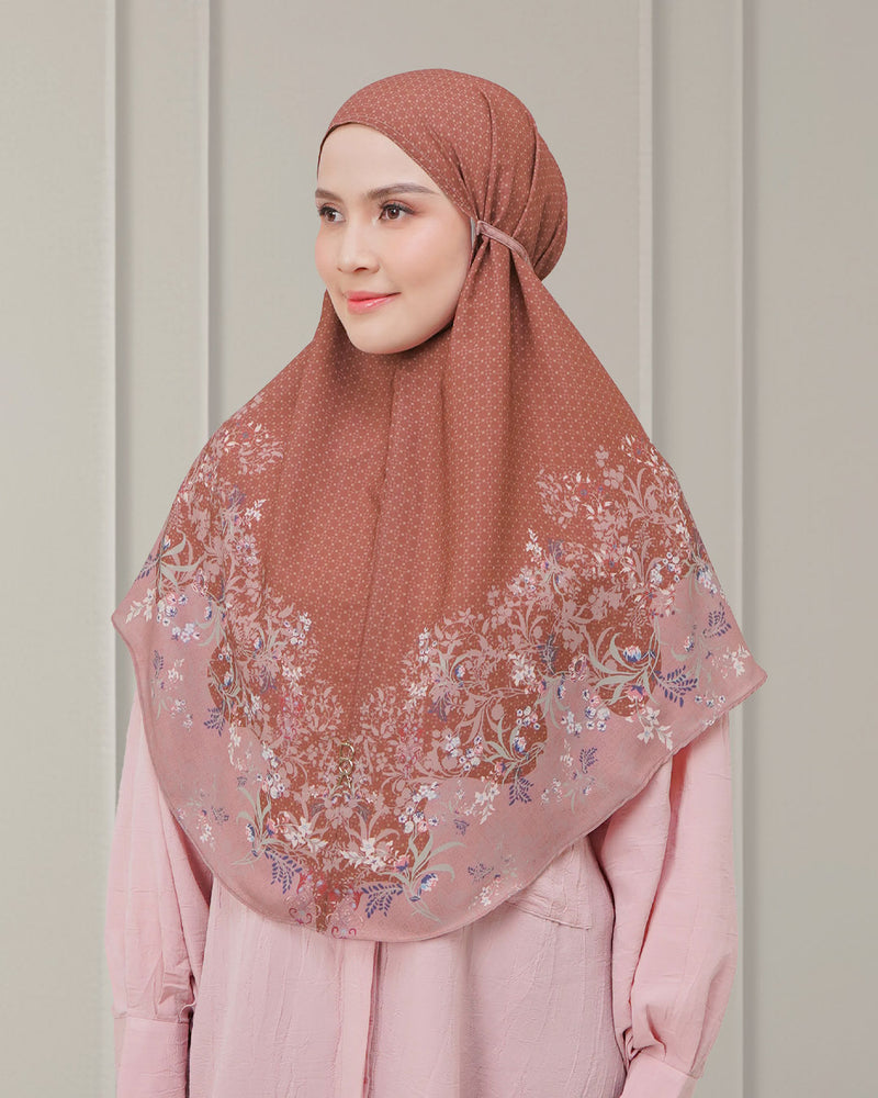 Baiti Humaira Khimar ( Simplicity ) - Teracotta