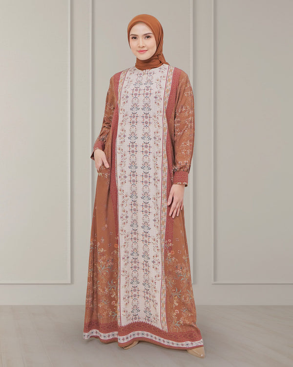 Humaira Dress - Teracotta