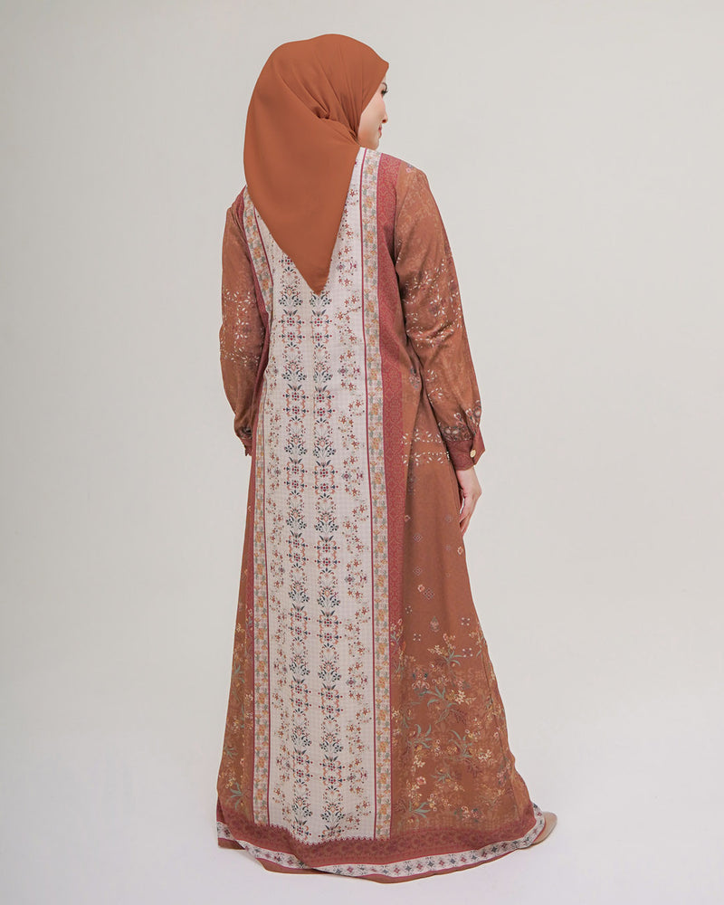 Humaira Dress - Teracotta