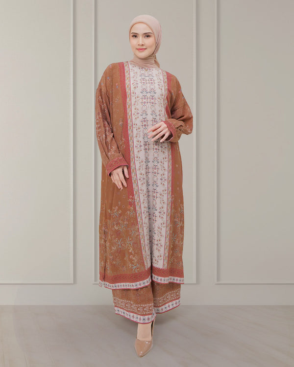 Humaira Tunic Set - Teracotta