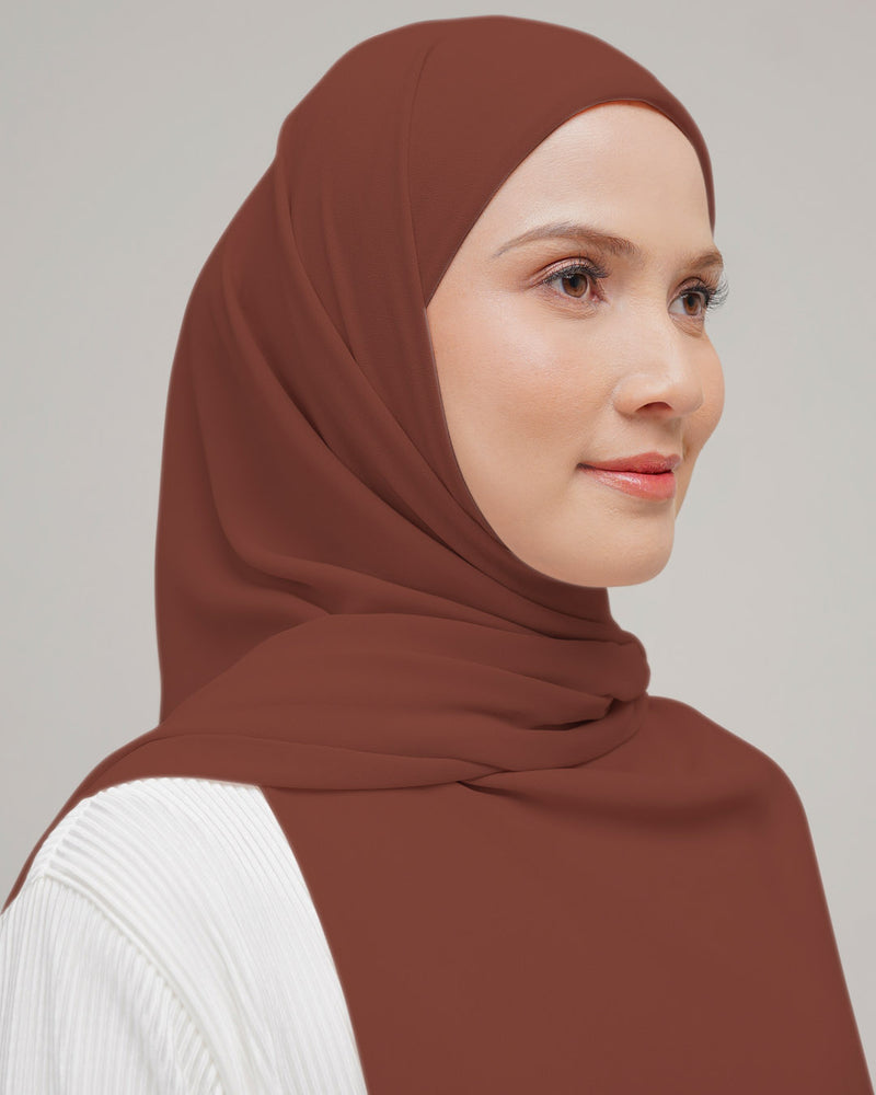 Khalisa Hijab Instant - Teracotta