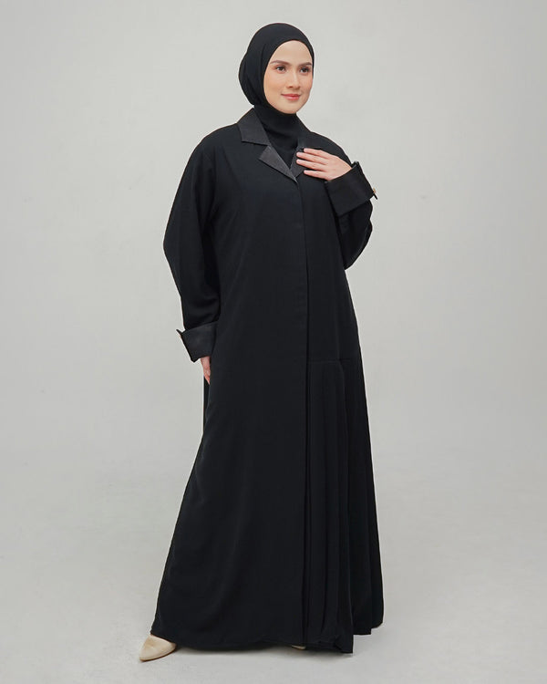 Laila Dress Black Set Khimar