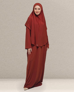 Mariam Dress Set - Cranberry