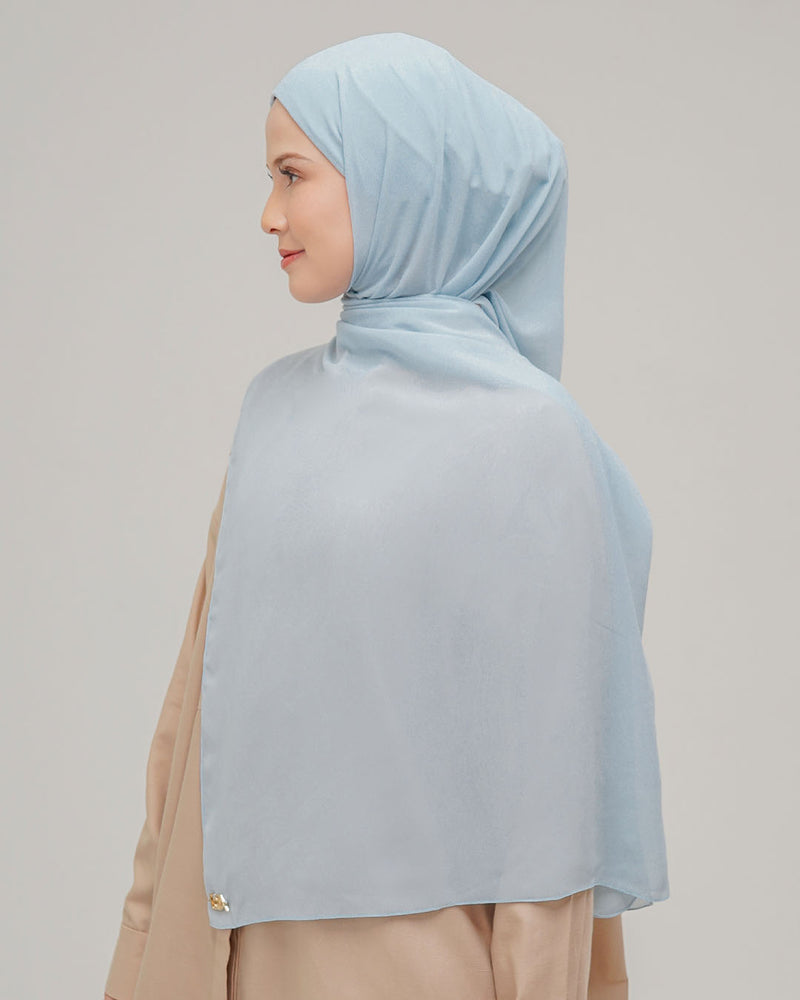 Meela Pashmina Instant - Baby Blue