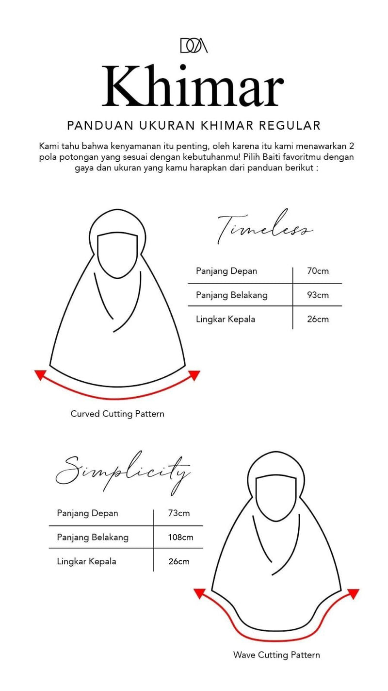 Sherlyta Khimar (Simplicity) - Rose