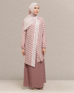Puspa Tunic Set - Cherry Wood