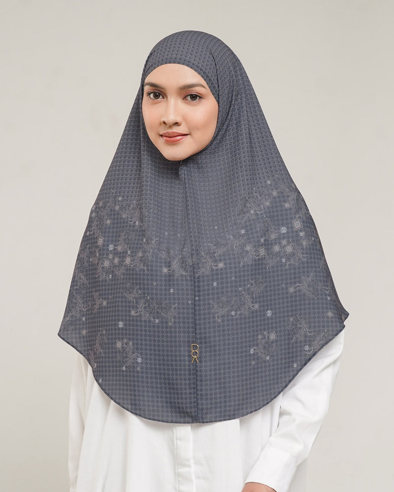 Baiti Puspa Khimar V1 - Dark Grey
