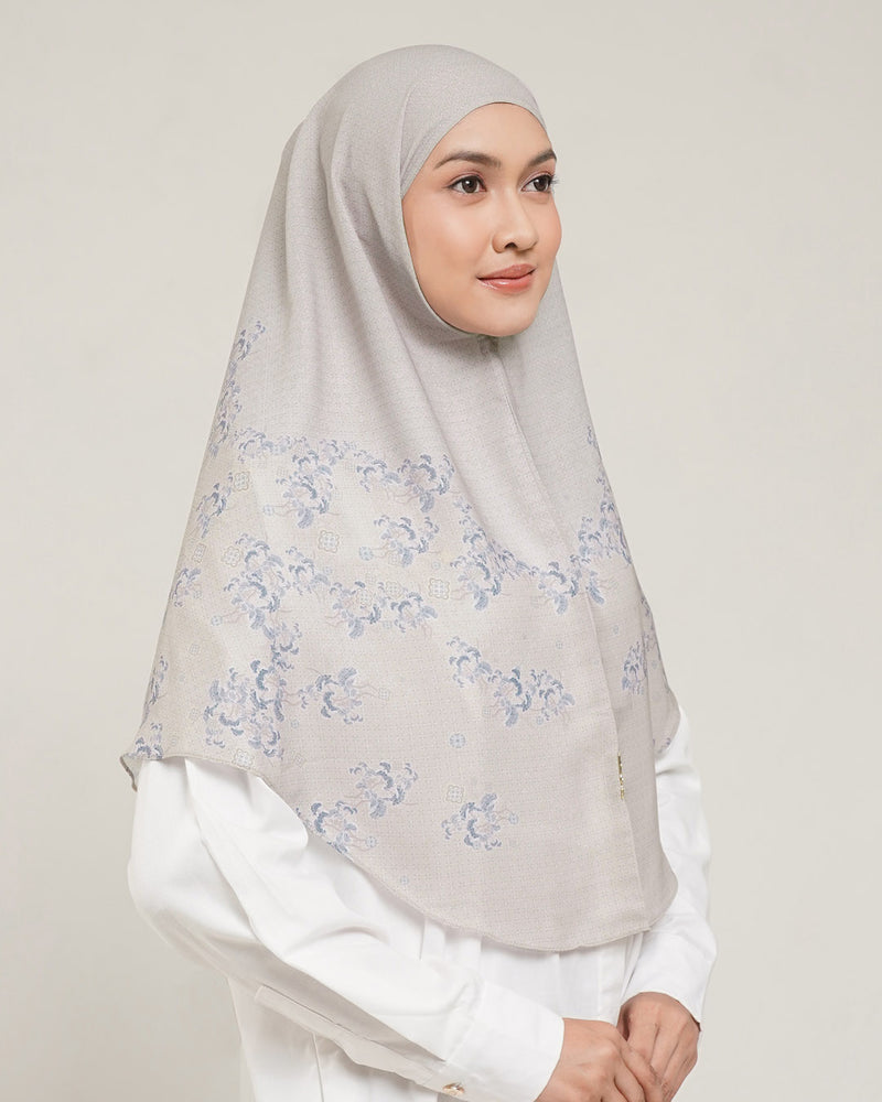 Baiti Puspa Khimar V1 - Ash Taupe