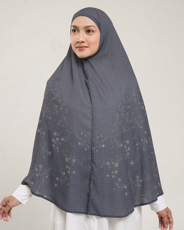 Baiti Puspa Khimar Syar'i V1 - Dark Grey