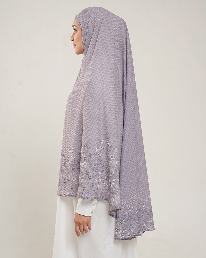 Baiti Puspa Khimar Syar'i V2 - Dusty Purple