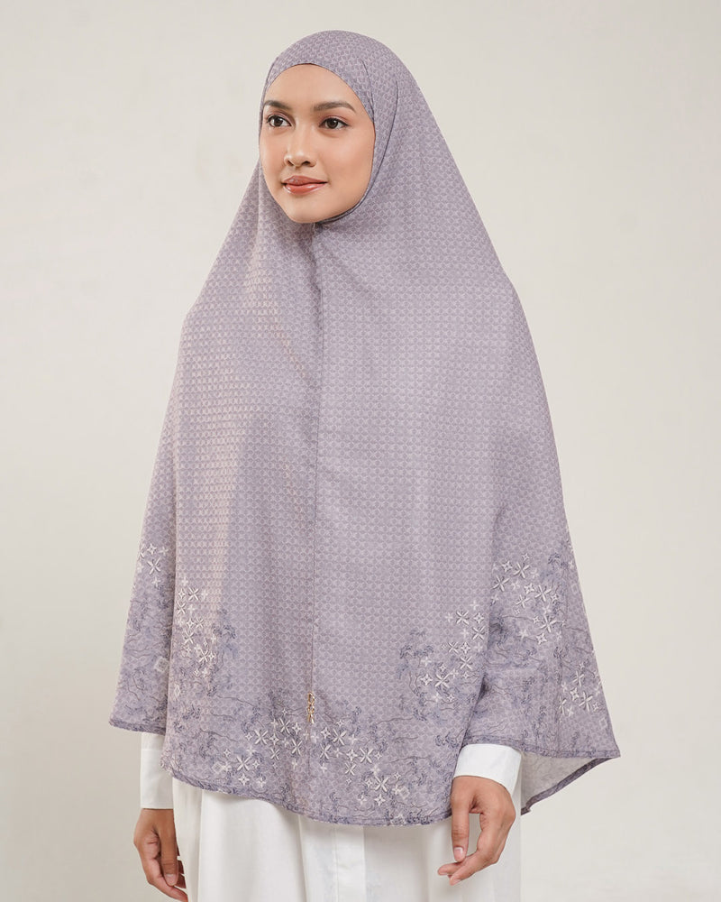 Baiti Puspa Khimar Syar'i V2 - Dusty Purple