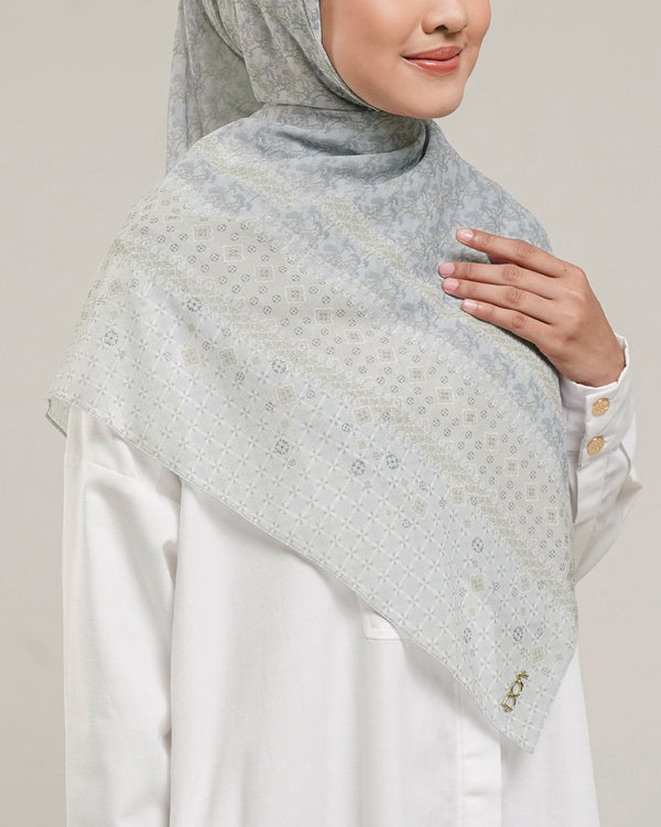 Puspa Pashmina Instan - Cloud Gray