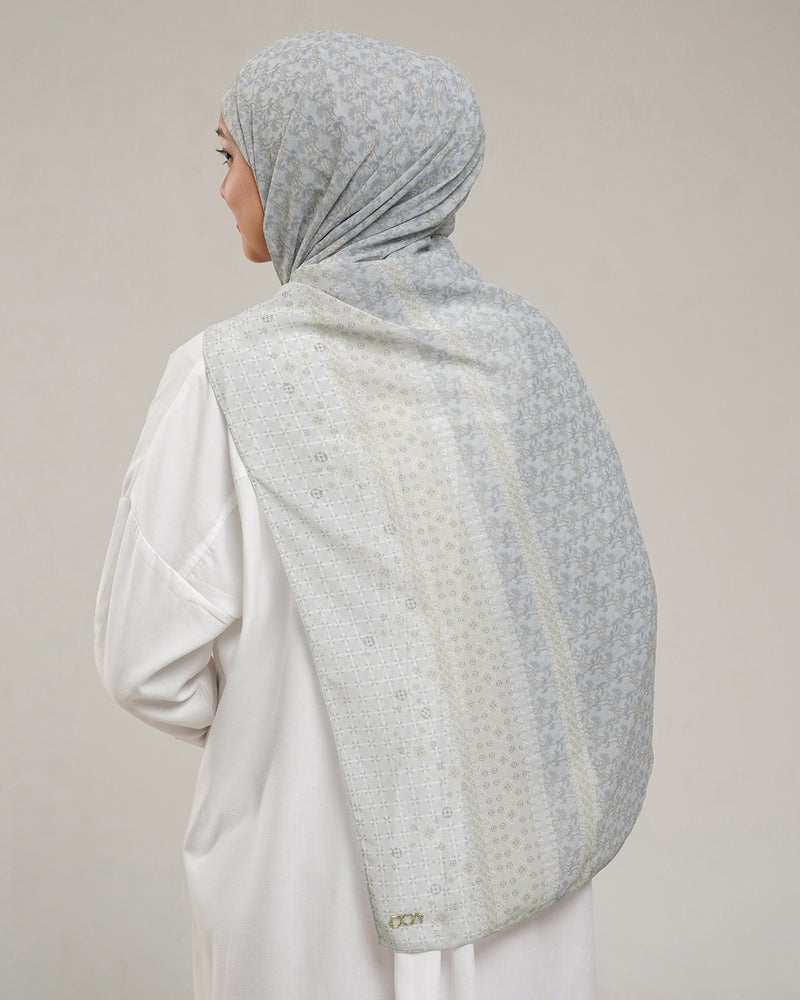 Puspa Pashmina Instan - Cloud Gray