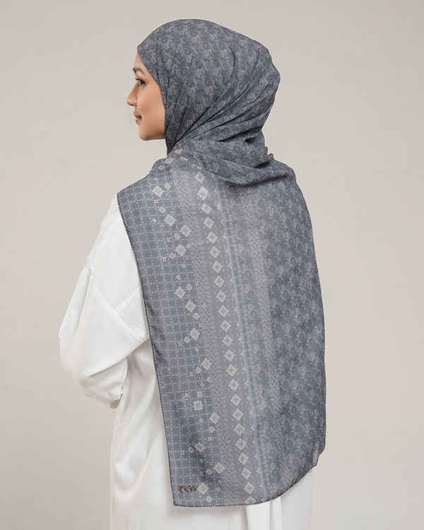 Puspa Pashmina Instan - Dark Gray