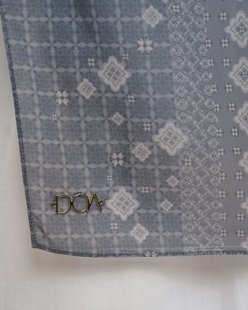 Puspa Pashmina Instan - Dark Gray