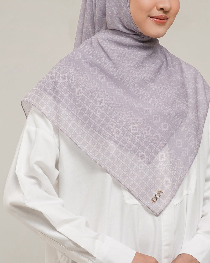 Puspa Pashmina Instan - Dusty Purple