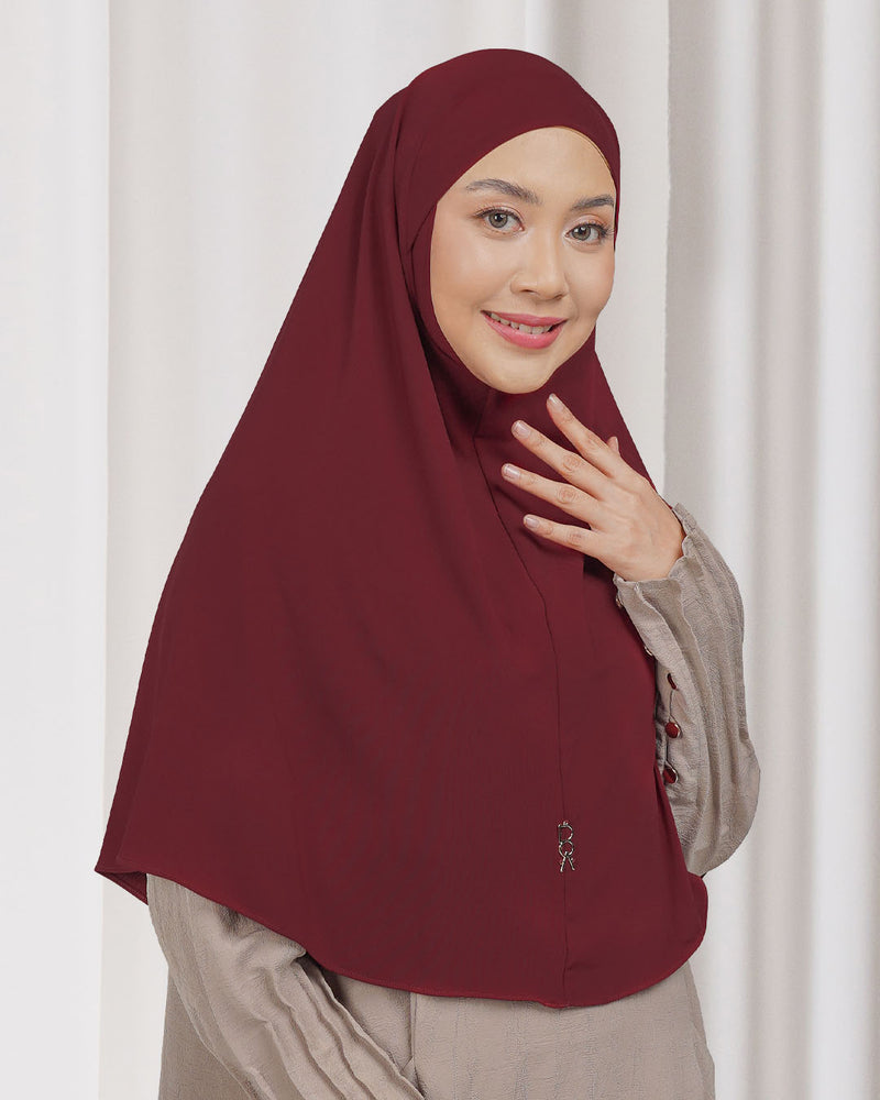 Sherlyta Khimar (Simplicity) - Maroon