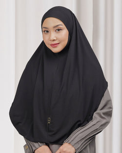 Sherlyta Khimar (Simplicity) - Black