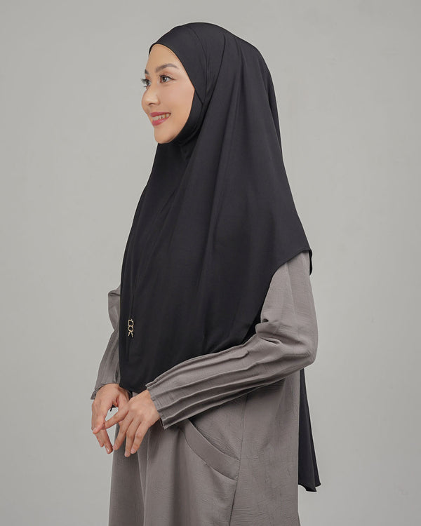 Sherlyta Khimar (Simplicity) - Black