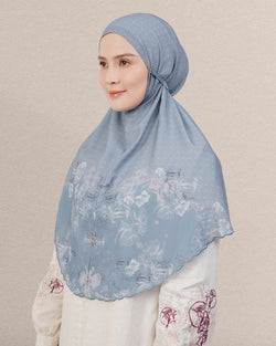 Baiti Soleil Khimar (Simplicity) - Blue Denim