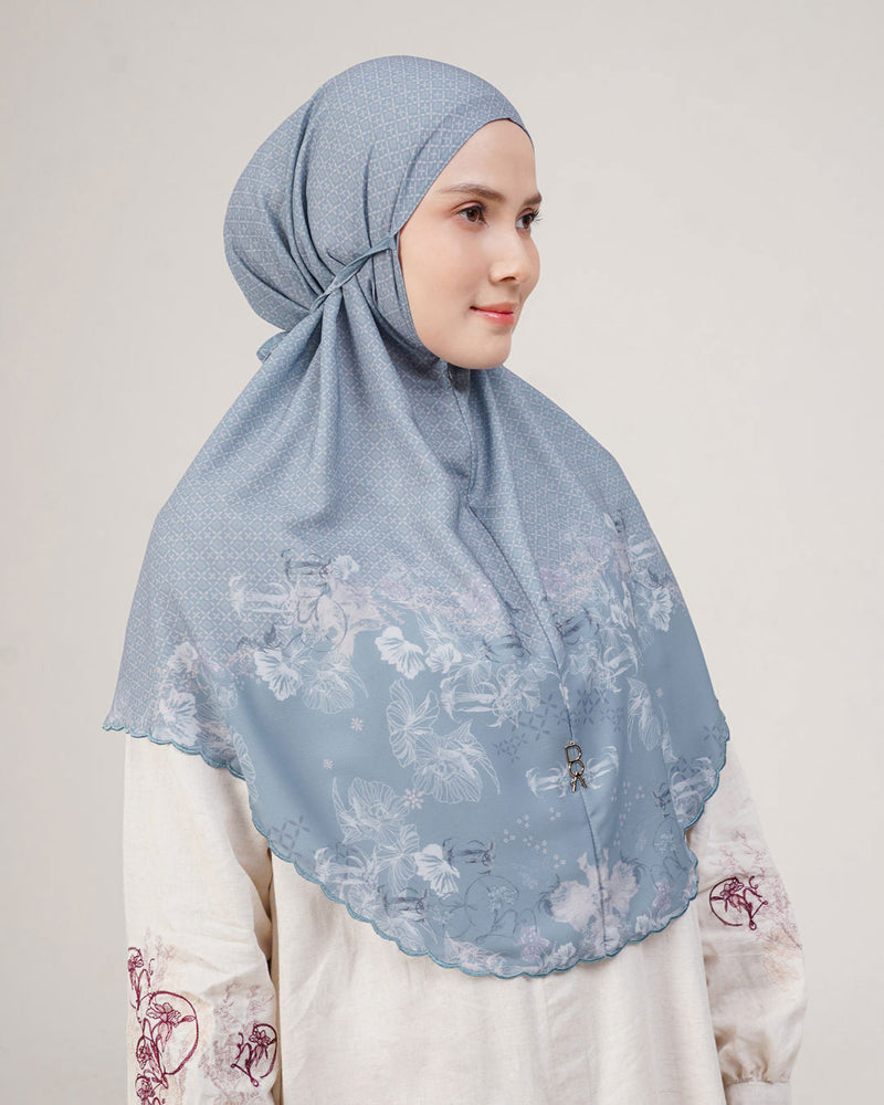 Baiti Soleil Khimar (Simplicity) - Blue Denim