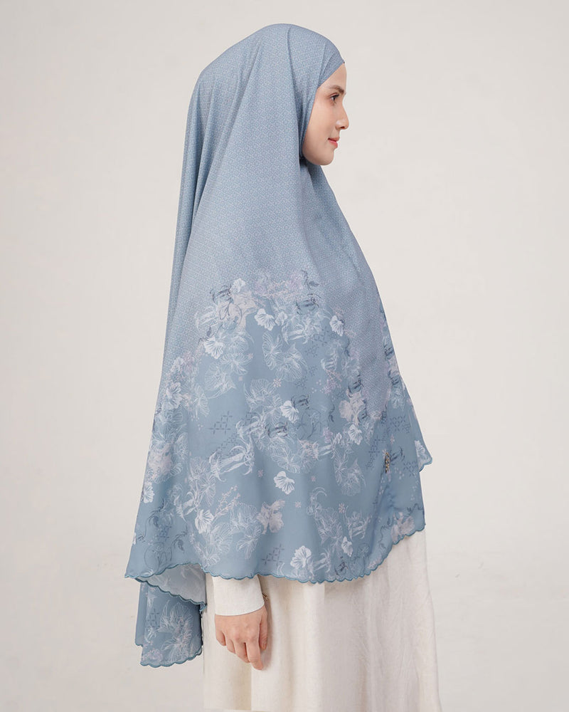 Baiti Soleil Khimar Syar'i - Blue Denim